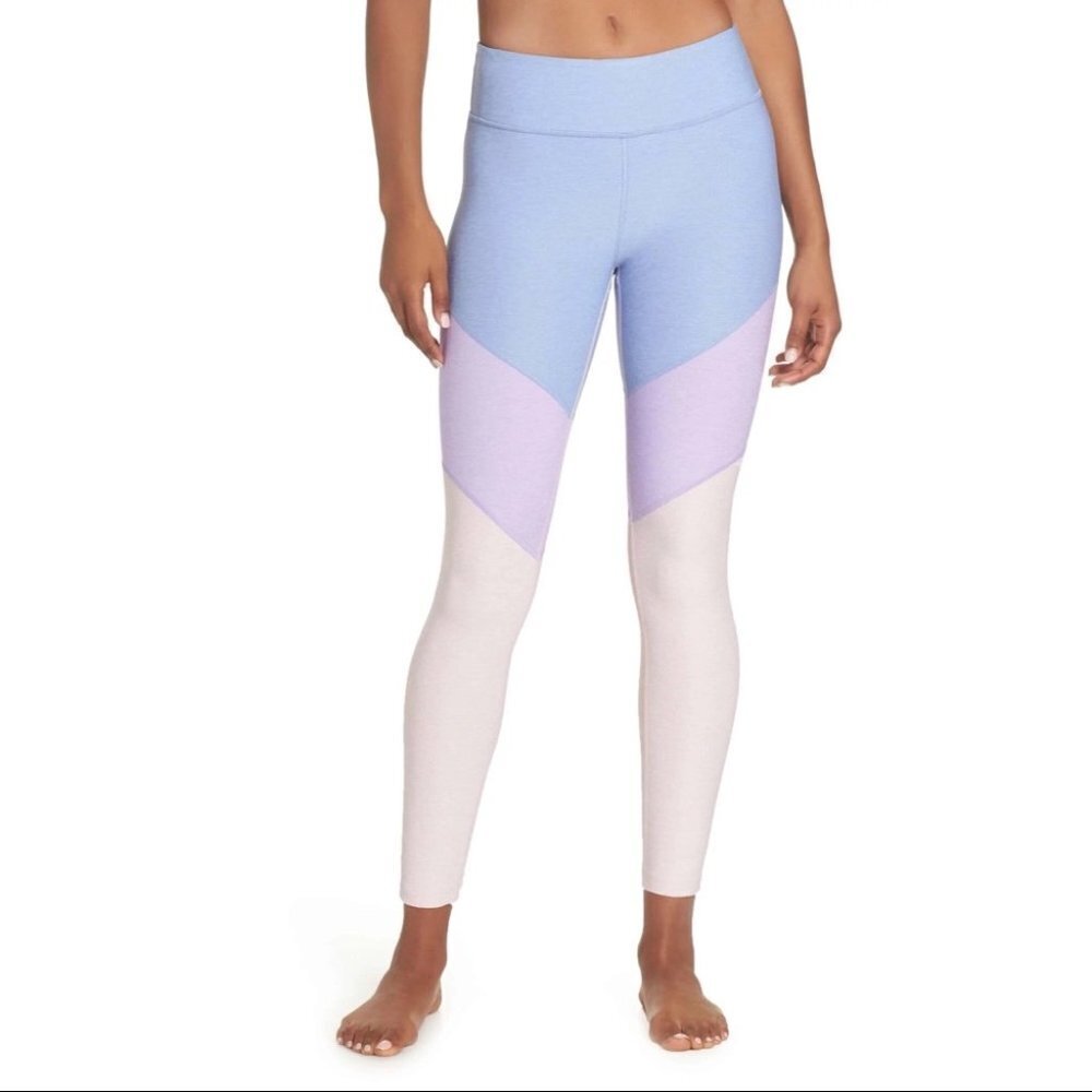Outdoor Voices 7/8 Spring Leggings Lilac/Lavender/Dahlia Size Medium